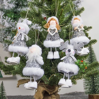 2020 Kalėdų Papuošalai Angelas Audinio Sijonas Su Kutais Mergina Kalėdų Lėlės Pakabukas Kalėdų Medžio Pakabukas Papuošalai, Papuošalai Namuose