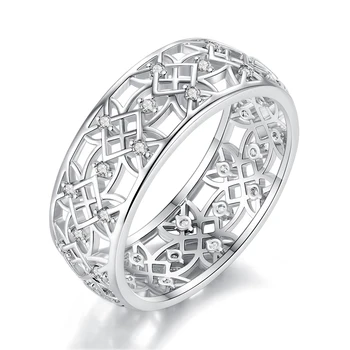 2020 Karšto Mados Moteriški Žiedai Unikalus Tuščiaviduriai Micro Inkrustacijos Cirkonis Žiedai Puikiai tinka Moterims Unikalus Prabangus Žiedas Puotą