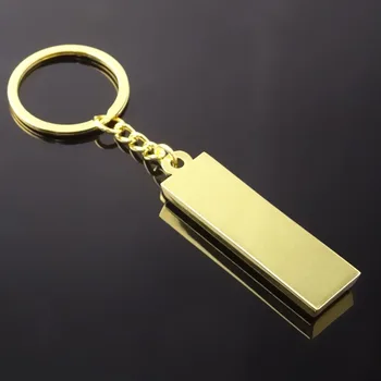 2020 Kūrybos Metalo Dirbtiniais Aukso Juosta tauriųjų metalų baras tauriųjų metalų Keychain Automobilių paketų prižiūrėtojų raktinę trimatis Smulkūs Priedai