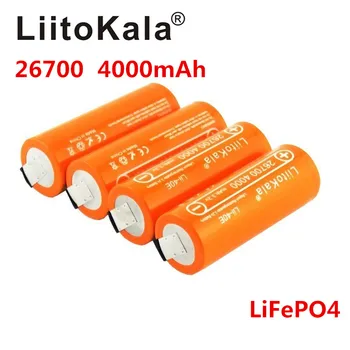 2020 LiitoKala Lii-40E 3.2 V 26700 įkrovimo LiFePO4 baterija 4000mah ličio elemento 24V e-bike powe +PASIDARYK pats Nikelio lakštai