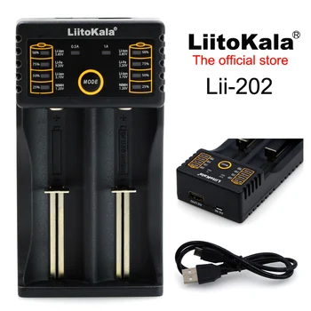 2020 Liitokala Lii402 Lii202 Lii100 18650 Įkroviklis 1.2 V, 3,7 V 3.2 V AA/AAA NiMH li ion baterija, 