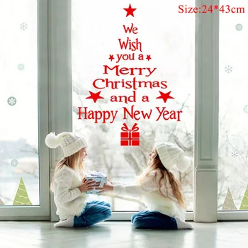 2020 Linksmų Kalėdų Langą Lipdukai Kalėdų Dekoracijas Namų Navidad Gimdymo Kalėdų Papuošalai Dovana Naujųjų Metų 2021
