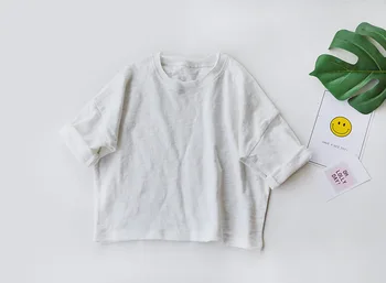 2020 m. Pavasarį, Rudenį 0-6 Metų Vaikų Medvilnės Kietas Tees Baby Vaikų Berniukų Long Sleeve T Marškiniai Mergaitėms, T-shirt