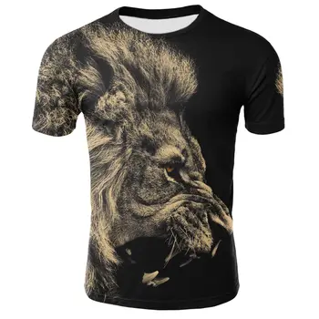 2020 m., T-shirt Yin Yang Liūtas Vyrų Vasaros vyriški trumpomis Rankovėmis T-shirt Marškiniai Nauji marškinėliai T-shirt O-marškinėliai Atsitiktinis Baltas Juodas