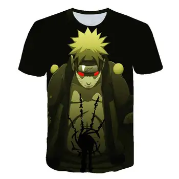 2020 metų vasaros anime Naruto berniukas 3D anime spausdinti berniukų ir mergaičių atsitiktinis marškinėliai atsitiktinis gatvės stiliaus 3D marškinėliai