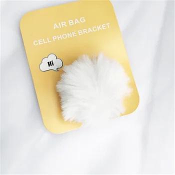 2020 mobiliojo telefono ruožas mount šiltas triušio pliušinis oro pagalvių mobilųjį Telefoną braket Plėsti lizdą Piršto Atrama telefono Turėtojas