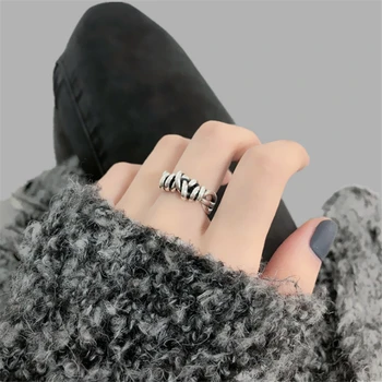 2020 moteriški Žiedai Anillo Nudo Derliaus Didelis Mazgas Piršto Žiedą Ajustable Moterų Aksesuarų Parduotuvė Ledis korėjos Japonija