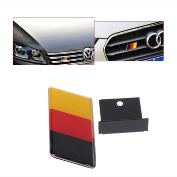 2020 Naujas 1pc vokietijos Vėliava, Priekinės Grotelės Lipdukas Logotipas Ženklelis Volkswagen Golf Polo Audi n21