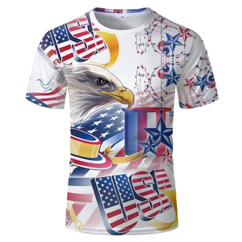 2020 Naujas JAV Vėliava T Shirt Mens Moterų Sexy 3d Spausdinimo Marškinėlius Dryžuotas Amerikos Vėliava Vyrų T-shirt Vasaros Viršūnes Tees Mados Drabužiai
