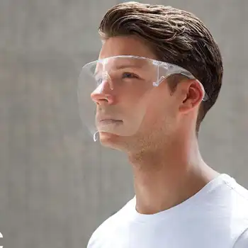 2020 naujus akinius labai didelis veido akiniai apsauginės kaukės dulkių purškimo dulkių pučiamas smėlis faceshield