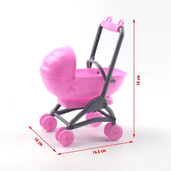 2020 originalą barbies vežimėlis Asamblėjos Kūdikio Vežimėlį Trolley, vaikų Darželio Baldai, Vežimėliai, Žaislai Barbies Lėlės Kalėdų