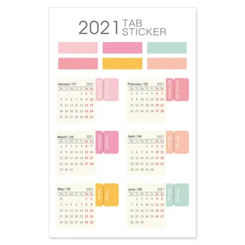 2021 Kalendorių, Lipdukų Kawaii Kanceliarinės Prekės Lipdukas Planuotojas Darbotvarkės Lipdukas, Etiketė Kalendorius Lipdukas Organizatorius Mokyklos Raštinės Reikmenys