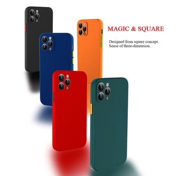 2021 Naujas Prabangus Magic Square Silikono Minkštas Telefono dėklas Skirtas iPhone 11 12 Promax X Xr Xs Max 7 8 6 6s Plius 12 Mini Pro Telefonas Apima