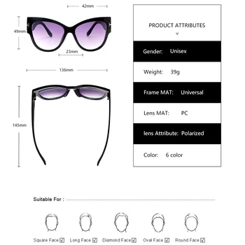 2021 Naujas Prekės ženklas Akiniai nuo saulės Moterims Prabangos Dizaineris T Mados Black Cat Eye negabaritinių Akiniai nuo saulės, Moterų Gradientas Saulės Akiniai oculos