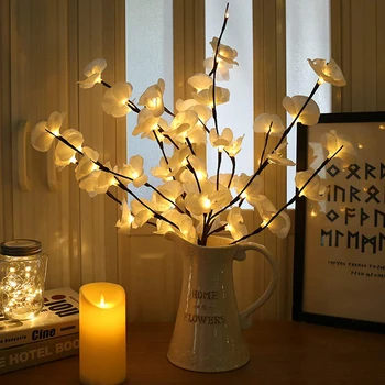 20leds 73cm Led Modeliavimas Orchidėja Filialas Šviesos Medis Stalo Lempa LED Gluosnio Šakos žiburiai Kalėdų Šalis Vestuvių Namų Puošybai