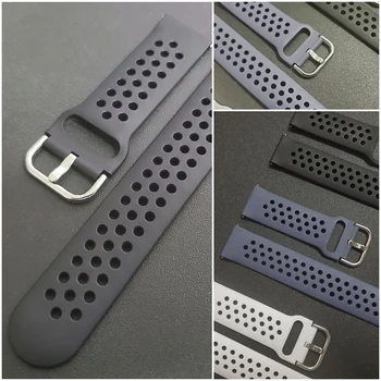 20mm kvėpuojantis silikono watchband už Huami Amazfit GTS / Pvp dirželis juostos COLMI P8 smart žiūrėti dirželis Keičiamų priedų