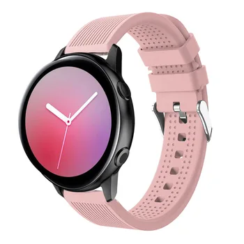 20mm sporto silikono watchband Samsung Galaxy žiūrėti aktyvios 2 40mm 44mm smart watchstrap Pakeitimo apyrankės už Amazfit GTS