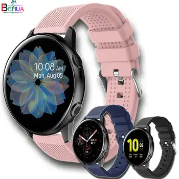 20mm sporto silikono watchband Samsung Galaxy žiūrėti aktyvios 2 40mm 44mm smart watchstrap Pakeitimo apyrankės už Amazfit GTS