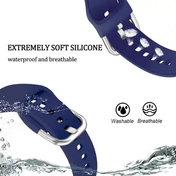 20mm22mm Minkšto Silikono Watchband Samsung Galaxy Žiūrėti Aktyvus 42mm Pavarų S2 Sporto Vandeniui Moterų, Vyrų, Apyrankę, Juostą Dirželis