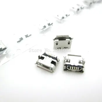 20PCS/DAUG Micro USB 5P,5-pin CINKAVIMAS Micro USB Lizdas,5Pins Micro USB Jungtis Uodega Įkrovimo lizdas