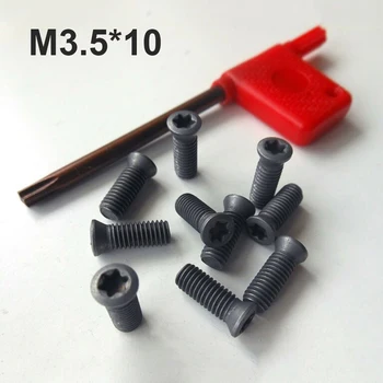 20pcs/Set Karbido Įdėklai Torx Varžtas Staklės, Pjovimo Įrankiai Ir Atsuktuvas M2-M5 Varžtais už karbido įdėklai, aukštos kokybės