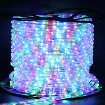 220V LED Neon Led Juostelės Šviesos Virvė Ištisus Du Laidus IP68 Vandeniui Lankstus Vamzdelis Apšvietimas RGB Šiltai Balta 1m 5m 10m, 20m 50m 100m
