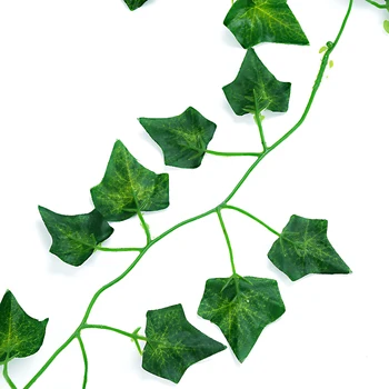240cm Kabinti Dirbtinis Žalia Lapų Girlianda Augalai Ivy Vynmedžių Lapai Padirbtų Augalų Šalis Sodo Kalėdų Šventė Namų Dekoro