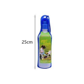 250ml Kūrybos šunelis Gerti Vandens Butelis Plastikiniai Nešiojami Vandens Butelis Augintiniai Lauko Kelionių Geriamojo Vandens Tiektuvas Dubuo
