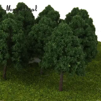 25Pcs 1:150 Miniatiūrų Plastikiniai Modelis Medžių Modelis Geležinkelio N Masto Traukinio Maketo Kaimas Kraštovaizdžiu, Architektūra, Diorama