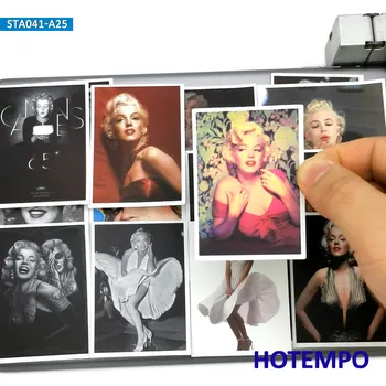 25pcs Amerikos Žvaigždė Marilyn Monroe Plakatas Mados Stiliaus Lipdukai Mobilųjį Telefoną, Nešiojamąjį kompiuterį Bagažo Gitaros dėklą Riedlentė Lipdukai