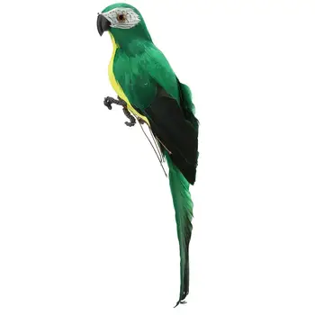 28cm Rankų darbo Imitavimo Papūga Putų Plunksnų Macaw Sodo Vejos Statulėlės Ornamentas, Gyvūnų, Paukščių Sodo Paukštis Papūga Prop Apdaila