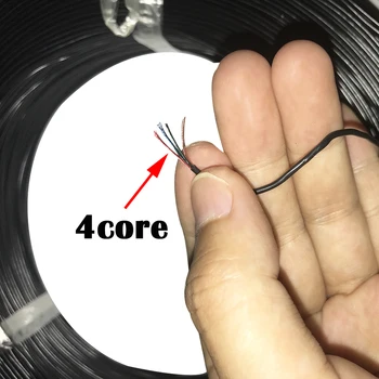 2core 3core 4core 5core Emaliuota Viela Izoliuotieji Kabelių Superfine Stiklo Pluošto Ausinių Iš Vielos Skersmuo 1.4 mm PVC Signalo kabelis