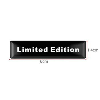 2vnt 3D Black Limited Edition apdaila Lipdukas Universaliųjų Automobilių Kėbulo Logotipas Ženklelis, Lipdukas, Decal 