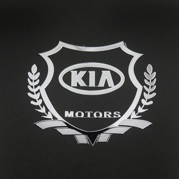 2vnt 3D Puikus metalo automobilių lipdukas Logotipas Ženklelis atveju Kia Ceed Rio Sportage R K3 K4 K5 Ceed Sorento Cerato Optima Automobilių Stylin