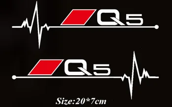 2vnt Automobilio Langų Lipdukai Sicker Audi Sline Quattro A3 A4 A5 A6 A7 A8 TT Q3 Q5 Q7 A1 B5 B6 B7 B8 B9 8P 8V 8L C5 C6 C7 4F