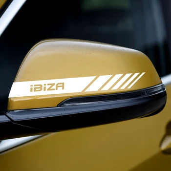 2vnt Automobilių Lipdukas Padengti Įbrėžimų galinio vaizdo Veidrodis Lipdukai FR seat leon ibiza Altea Alhambra emblema reikmenys