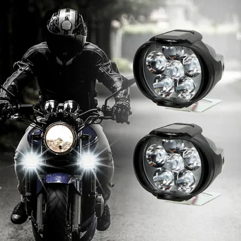 2vnt Automobilių Motociklo priekinis žibintas Vietoje Rūko Žibintai 6 Vandeniui LED Darbo Lempa 12V ATV