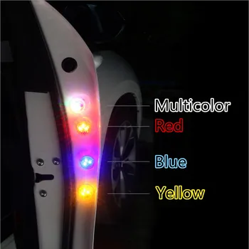 2vnt Belaidžių Magnetinio LED Automobilių Durų Atidarymo Įspėjimo Lemputė Strobe Flash Vandeniui Stabdžių Galinis Susidūrimo LED Saugos Lempos