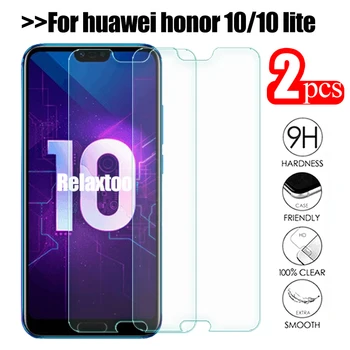 2vnt Grūdintas Stiklas Huawei Honor 10 Apsauginis Stiklas Ant Garbės 10 COL-29 Honor10 Lite Honer 10x Light X 10i Screen Protector