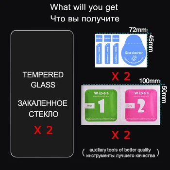 2vnt Grūdintas Stiklas Huawei Honor 9 Lite 10 Apsauginis Stiklas ant Garbės 9, Šviesos, Saugumo Stiklas, už Garbę 10 Lite Screen Protector