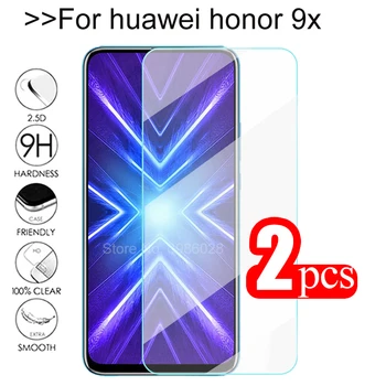 2vnt Grūdintas Stiklas Huawei Honor 9x Screen Protector apsauginė Stiklo už garbę 9 X 9 X honer x9 honor9x STK-LX1 Kino glas