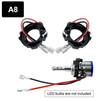 2VNT H7 LED Adapteris H7 Lemputės Laikiklį Lizdas Išlaikyti Įrašą Bazę Kia BMW AUDI A3, A4 VW Golf 