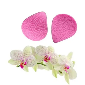 2vnt/komplektas Orchidėja, Gėlių Žiedlapių Silikono Formos Gėlių Minkštas Tortas Dekoravimo Formų Konditerijos gaminių Kepimo Įrankiai