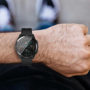2VNT Minkštas Ultra-Slim TPU Apsaugos Silikono Visą Atveju Padengti Huawei Žiūrėti GT 2 Pakeitimo Atveju Dirželis Smart Watch Priedai
