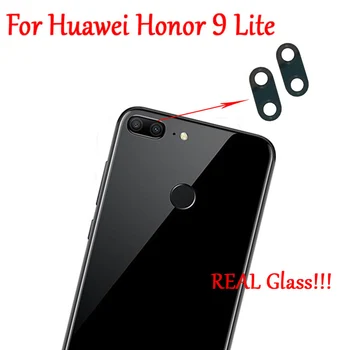 2VNT Naujas Originalus Galinis galinė vaizdo Kamera Stiklo Objektyvo Dangtelis su Klijais Huawei Honor 9 Lite Greitas Laivas