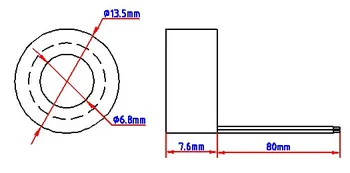 2vnt NAUJOS Srovės transformatorius / nuotėkio magnetinės ritės 100mA/0.6 mV
