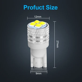 2vnt Naujos T10 W5W LED WY5W 501 168 Aukštos Kokybės Super Ryškus LED Automobilių Skaitymo Priešrūkiniai Žibintai Auto Gabaritiniai Žibintai Pleišto Uodegos Pusėje Lemputes