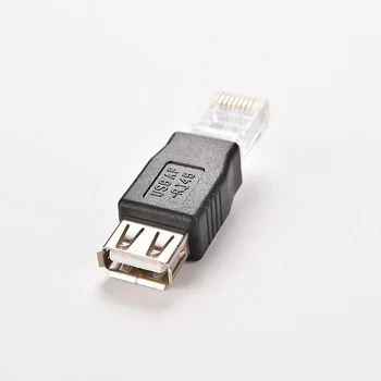 2vnt PC USB į RJ45 Moterų A Ethernet Interneto RJ45 Jungties Adapteris Naują Atvykimo