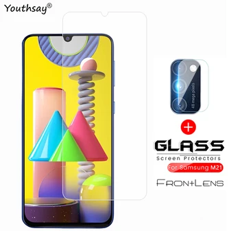 2VNT Samsung Galaxy M21 Stiklo Samsung Galaxy M31 Grūdintas Stiklas Screen Protector Apsauginės Plėvelės, Stiklo Samsung M21