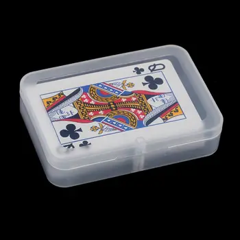 2vnt Skaidrus Kortelės Turėtojams plastikinę Dėžutę, Pokerio Kortelės talpinimo Elementas Pakavimo